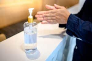 Is Disease managed better by using hand sanitiser?